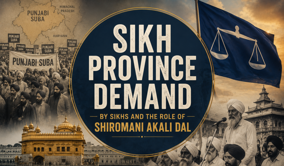 ikh Province Demand by Sikhs and the Role of Shiromani Akali Dal